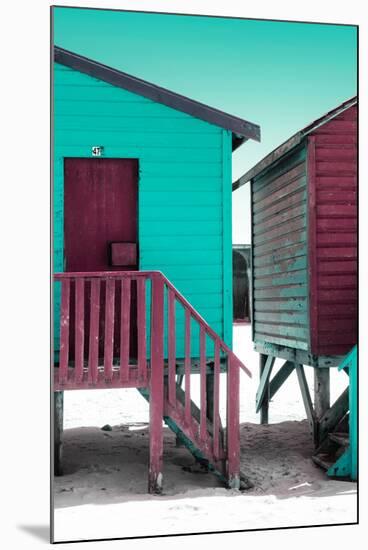 Awesome South Africa Collection - Colorful Houses "Forty Seven " Aquamarine & Crimson-Philippe Hugonnard-Mounted Premium Photographic Print