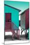 Awesome South Africa Collection - Colorful Houses "Forty Seven " Aquamarine & Crimson-Philippe Hugonnard-Mounted Premium Photographic Print