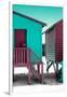 Awesome South Africa Collection - Colorful Houses "Forty Seven " Aquamarine & Crimson-Philippe Hugonnard-Framed Photographic Print