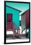 Awesome South Africa Collection - Colorful Houses "Forty Seven " Aquamarine & Crimson-Philippe Hugonnard-Framed Premium Photographic Print