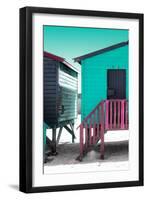 Awesome South Africa Collection - Colorful Houses "Forty Six" Aquamarine & Eggplant-Philippe Hugonnard-Framed Photographic Print
