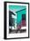 Awesome South Africa Collection - Colorful Houses "Forty Six" Aquamarine & Eggplant-Philippe Hugonnard-Framed Photographic Print