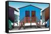 Awesome South Africa Collection - Colorful Houses "Forty Six & Forty Seven" Skyblue-Philippe Hugonnard-Framed Stretched Canvas
