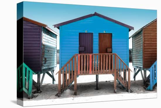 Awesome South Africa Collection - Colorful Houses "Forty Six & Forty Seven" Skyblue-Philippe Hugonnard-Stretched Canvas