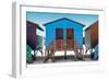 Awesome South Africa Collection - Colorful Houses "Forty Six & Forty Seven" Skyblue-Philippe Hugonnard-Framed Photographic Print