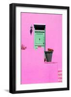 Awesome South Africa Collection - Colorful Houses - Hot Pink Wall-Philippe Hugonnard-Framed Photographic Print