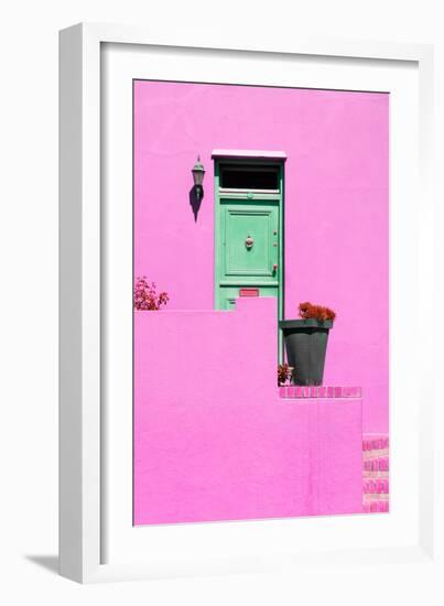 Awesome South Africa Collection - Colorful Houses - Hot Pink Wall-Philippe Hugonnard-Framed Photographic Print