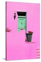 Awesome South Africa Collection - Colorful Houses - Hot Pink Wall-Philippe Hugonnard-Stretched Canvas