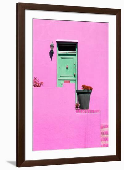 Awesome South Africa Collection - Colorful Houses - Hot Pink Wall-Philippe Hugonnard-Framed Photographic Print