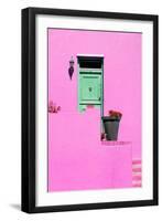 Awesome South Africa Collection - Colorful Houses - Hot Pink Wall-Philippe Hugonnard-Framed Premium Photographic Print