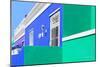 Awesome South Africa Collection - Colorful Houses "Ninety-One" Blue & Green-Philippe Hugonnard-Mounted Photographic Print