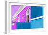 Awesome South Africa Collection - Colorful Houses "Ninety-One" Mauve & Turquoise-Philippe Hugonnard-Framed Photographic Print
