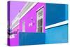 Awesome South Africa Collection - Colorful Houses "Ninety-One" Mauve & Turquoise-Philippe Hugonnard-Stretched Canvas