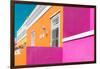 Awesome South Africa Collection - Colorful Houses "Ninety-One" Orange & Pink-Philippe Hugonnard-Framed Photographic Print