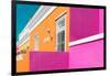 Awesome South Africa Collection - Colorful Houses "Ninety-One" Orange & Pink-Philippe Hugonnard-Framed Photographic Print