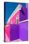 Awesome South Africa Collection - Colorful Houses "Ninety-One" Pink & Purple-Philippe Hugonnard-Stretched Canvas