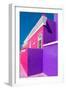 Awesome South Africa Collection - Colorful Houses "Ninety-One" Pink & Purple-Philippe Hugonnard-Framed Photographic Print
