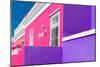 Awesome South Africa Collection - Colorful Houses "Ninety-One" Pink & Violet-Philippe Hugonnard-Mounted Photographic Print