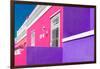 Awesome South Africa Collection - Colorful Houses "Ninety-One" Pink & Violet-Philippe Hugonnard-Framed Photographic Print