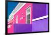 Awesome South Africa Collection - Colorful Houses "Ninety-One" Pink & Violet-Philippe Hugonnard-Framed Photographic Print