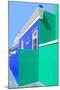 Awesome South Africa Collection - Colorful Houses "Ninety-One" Royal Blue & Coral Green-Philippe Hugonnard-Mounted Premium Photographic Print