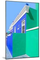 Awesome South Africa Collection - Colorful Houses "Ninety-One" Royal Blue & Coral Green-Philippe Hugonnard-Mounted Photographic Print