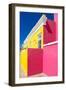 Awesome South Africa Collection - Colorful Houses "Ninety-One" Yellow & Deep Pink-Philippe Hugonnard-Framed Photographic Print