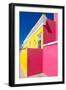 Awesome South Africa Collection - Colorful Houses "Ninety-One" Yellow & Deep Pink-Philippe Hugonnard-Framed Photographic Print