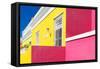 Awesome South Africa Collection - Colorful Houses "Ninety-One" Yellow & Pink-Philippe Hugonnard-Framed Stretched Canvas