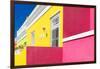 Awesome South Africa Collection - Colorful Houses "Ninety-One" Yellow & Pink-Philippe Hugonnard-Framed Photographic Print