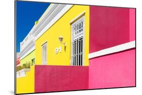 Awesome South Africa Collection - Colorful Houses "Ninety-One" Yellow & Pink-Philippe Hugonnard-Mounted Photographic Print