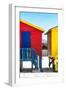 Awesome South Africa Collection - Colorful Houses - Red & Royal Blue-Philippe Hugonnard-Framed Photographic Print