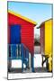 Awesome South Africa Collection - Colorful Houses - Red & Royal Blue-Philippe Hugonnard-Mounted Photographic Print