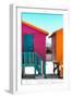 Awesome South Africa Collection - Colorful Houses "Seven" Deep Pink & Teal-Philippe Hugonnard-Framed Photographic Print