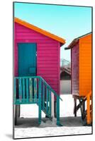 Awesome South Africa Collection - Colorful Houses "Seven" Deep Pink & Teal-Philippe Hugonnard-Mounted Photographic Print