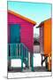 Awesome South Africa Collection - Colorful Houses "Seven" Deep Pink & Teal-Philippe Hugonnard-Mounted Premium Photographic Print