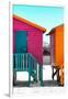 Awesome South Africa Collection - Colorful Houses "Seven" Deep Pink & Teal-Philippe Hugonnard-Framed Photographic Print