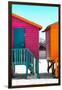 Awesome South Africa Collection - Colorful Houses "Seven" Deep Pink & Teal-Philippe Hugonnard-Framed Photographic Print