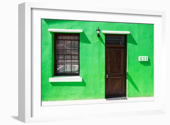 Awesome South Africa Collection - Colorful Houses "Sixty Three" Green-Philippe Hugonnard-Framed Photographic Print