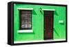 Awesome South Africa Collection - Colorful Houses "Sixty Three" Green-Philippe Hugonnard-Framed Stretched Canvas