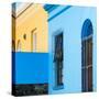 Awesome South Africa Collection - Colorful Houses Skyblue & Gold-Philippe Hugonnard-Stretched Canvas