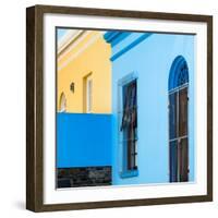 Awesome South Africa Collection - Colorful Houses Skyblue & Gold-Philippe Hugonnard-Framed Photographic Print