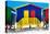 Awesome South Africa Collection - Colorful Houses "Thirty One & Thirty Two" Blue-Philippe Hugonnard-Stretched Canvas