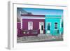 Awesome South Africa Collection - Colorful Houses Violet & Turquoise-Philippe Hugonnard-Framed Photographic Print