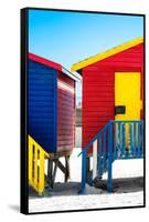 Awesome South Africa Collection - Colorful Houses - Yellow & Red-Philippe Hugonnard-Framed Stretched Canvas