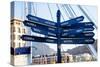 Awesome South Africa Collection - Direction Sign from Cape Town-Philippe Hugonnard-Stretched Canvas