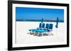 Awesome South Africa Collection - Four Blue Deck Chairs-Philippe Hugonnard-Framed Photographic Print