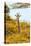 Awesome South Africa Collection - Giraffe in Yellow Trees II-Philippe Hugonnard-Stretched Canvas