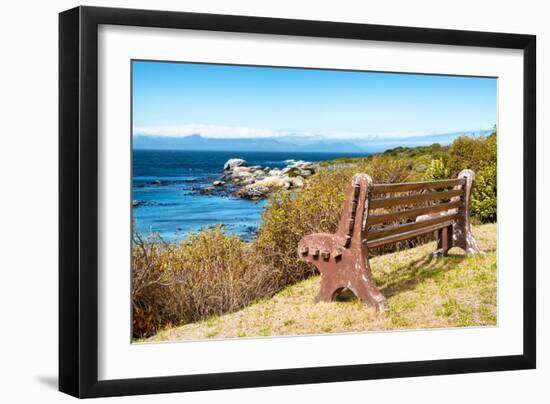 Awesome South Africa Collection - Lonely Bench II-Philippe Hugonnard-Framed Photographic Print