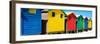 Awesome South Africa Collection Panoramic - Beach Huts Cape Town-Philippe Hugonnard-Framed Photographic Print